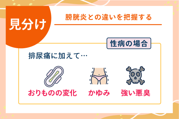 膀胱炎との違いを把握する